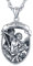 St Michael Anhänger Herren Halskette 925 Sterling Silber Saint Michael Erzengel Medaille Amulett Halskette Schmuck für Herren Damen (A-Saint Michael)