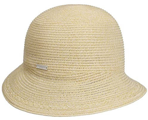 Seeberger Daniella Strohhut Damenhut Glockenhut Sommerhut Sonnenhut Gartenhut (One Size - gelb)