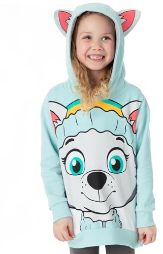 Paw Patrol Kids Hoodie | Boys Girls Chase Marshall Skye Everest OR Rubble Sweater Options | Yellow Navy Red Pink Blue Jumpers 3D Ears | Nickelodeon Merchandise