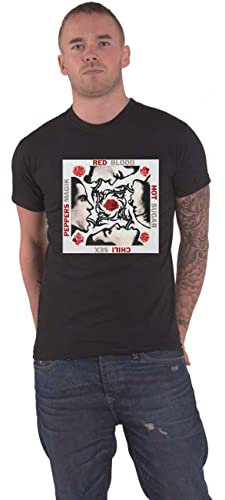Red Hot Chili Peppers T Shirt BSSM Band Logo Official Mens Black M