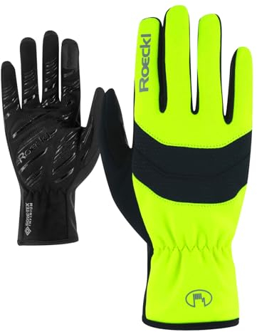 Roeckl Sports Fahrradhandschuh RAIANO, Unisex Fingerhandschuh, Gelb 9.5