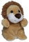 Minifeet Schmoozies Löwe - 2in1 Plüschtier & Displayreiniger mit Unterseite aus Mikrofaser - kuschelig weich - Geschenk für Baby Kinder Freunde Schulstart Einschulung | Höhe: 10,5 cm