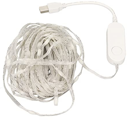 ciciglow LED-Lichterkette, USB-Lichterkette, Intelligente APP, Mehrere Steuermodi, MIC, Tonerkennung, LED-Farblichter für DIY, Hochzeit, Weihnachtsfeier, Innenbereich