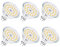 SanGlory MR16 GU5.3 LED Warmweiß 6W ersetzt 60W Glühlampe, 600LM, 2700K, Energiesparlampe MR16 Spot, 120° Abstrahlwinkel Reflektor Lampen Sockel GU5.3, Nicht Dimmbar, 6er Pack
