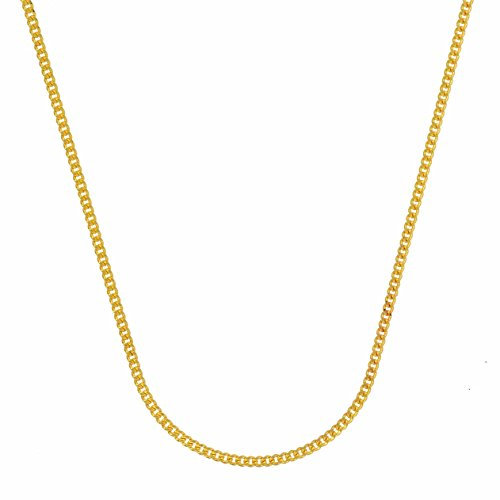 hoplo holzenplotz Goldkette Panzerkette Halskette Breite 1,1 mm massiv 585-14 Karat Gold, Kettenlänge:60 cm Unisex