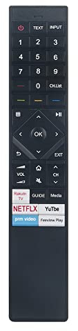 AULCMEET ERF3B72H Replacement Remote Control Compatible with HISENSE 4K HDR ULED Smart TV 55U7QFTUK 65U7QFTUK 50U7QFTUK