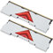 2 Stück 8 GB DDR4 RAM, 3600 MHz PC4 28800U Metall 1,35 V Cl 18-22-22-42, Hervorragende Wärmeableitung, Metallgehäuse, Desktop-Speicher-Kit, Gaming-RAM (Weiss)