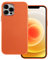 FERRAVUTTI Vegane Lederhülle für iPhone 12 / iPhone 12 Pro 6,1 Zoll Kratzfeste PU Leder Magnethülle kompatibel mit MagSafe Aufladung-Orange