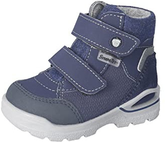 RICOSTA Baby Jungen Winterstiefel Finn,Kinder Lauflernschuhe,WMS:Mittel,lose Einlage,Sympatex,Outdoor-Kinderschuhe,Lammwolle,Nautic (180),22 EU