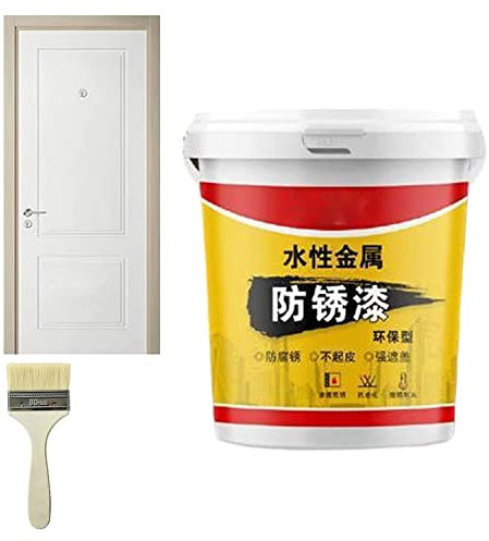 Sentechx Anti-rust Paint for Metal, Household Water Based Metallic Paint, Universal Rust Remover Paste with Brush, Anti-rust Protection Coating Primer for Stopping and Preventing From Spreading Rust