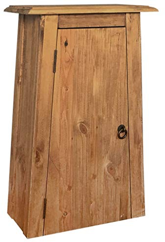 XIAOGUANG Badezimmer-Wandschrank, Hängeschrank, Badezimmerschrank, Badschrank, Aufsatzschrank, Gewürzschrank, Wall Cabinet, Recyceltes Massivholz Kiefer 42×23×70cm