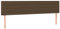 vidaXL Kopfteil 2 STK., Bettkopfteil mit Holzbeinen, Höhenverstellbar Polsterkopfteil für Bett, Betthaupt Bettzubehör Schlafzimmer, Dunkelbraun 80x5x78/88cm Stoff