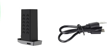 TOPRCBOXS wiederaufladbarer Akku und USB-Ladegerät für H24 oder Q12 Drohne