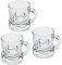 48er-Set Schnapsglas mit Henkel, klare Shotgläser 2-3cl, universell einsetzbare Likörgläser, Aperitif-Gläser, Dessertgläser, Eierlikör-Gläser – ideal für Partys, Ramazzotti, Jägermeister (Silber)