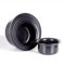 Set di pentole in alluminio anodizzato duro 9-14 (6 pezzi, nero)