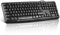 Wired Computer Keyboard, Plug Play USB, Silent-Touch Chiclet Keys, Large Number Pad, LED Indicators，Ergonomic, Foldable Stands,Anti-Wear Letters Full Size Keyboard,for Windows Mac PC Laptop(black)