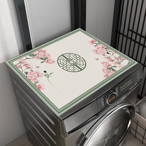 BALAMLB Couvercle de réfrigérateur Anti-poussière, Couvercle de Protection de réfrigérateur, Couvercle de sèche-Linge, Couvercle supérieur de Machine à Laver, adapté aux réfrigérateurs C,65x90cm