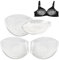 2 Paires de Mammaires en Silicone Inserts, Coussinets Soutien-Gorge et Volumateurs, Respirant Rembourrage Soutien Gorge, Coussinet Soutien Gorge Push Up pour sous-vêtements, Maillots de Bain, Bikini