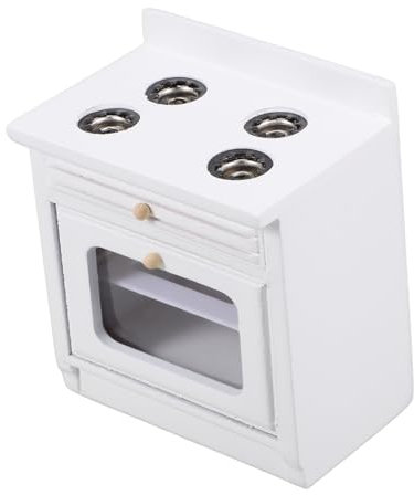 JOINPAYA cuisinière de Cuisine de Maison de poupée Décoration d'intérieur Accessoires décoratifs poêle de Cuisine de Maison de poupée modèle de poêle Miniature Banc de Cuisine Miniature