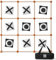 BeYumi Giant Tic Tac Toe Game Outdoor, 4Ft X 4Ft No Assembly Wooden Toss Indoor Game with 10 Bean Bag, Large Yard Backyard Lawn Carnival Field Day Camping Toss Across Games for Family Kids Adults