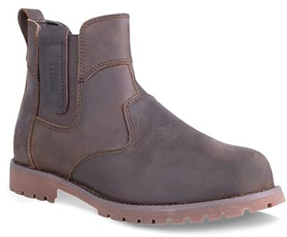Titan Safety Footwear Legacy S3 SRC Black Brown Composite Dealer Work Boots, Mens Womens Safety Boots, Composite Metal-Free Toe Cap, Safety Shoes, Water Resistant Safety Boots, Non-Metallic Safety