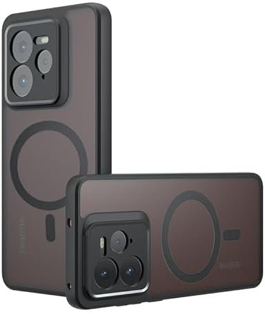 JNERBUYI Funda Anticaída para Realme GT 7 Pro/GT7 Pro 5G, Carcasa Magnética, Admite Soporte para Coche y Carga Inalámbrica, Funda Mate Antihuellas.