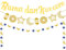 HFMYGS Ramadan Banner, Gold, Standard, Wandmontage, Vinyl, Polyester, Eid, Ramadan, Zimmer, Garten