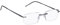 Edison & King Lesebrille Limitless - Randlose Lesebrille mit dünnen Bügeln - entspiegelt - gehärtet (Gun, +2,50 dpt)