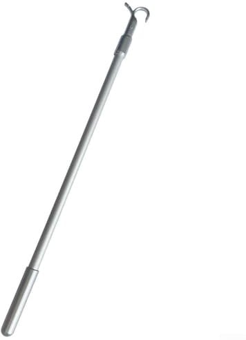 Teleskopstange Fensterstangenöffner, 33 bis 60 cm Jalousien, Teleskop-Zugstange mit Haken für Fenster