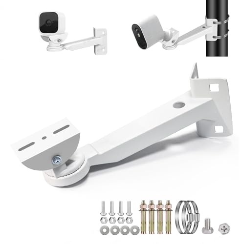 ZT-NET ZT-NET Security Camera Corner Pole Mounting Bracket | Adjustable 90 Degree External Wall Angle Arm Mount for Dome / IP / CCTV / Bullet and PTZ Cameras Indoor and Outdoor