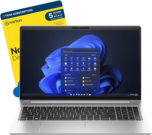 MESH Computers HP ProBook 455 G10 15.6-inch Business Laptop (AMD Ryzen 7 7730U, 16 GB RAM, 512 GB SSD, Wi-Fi 6E, Windows 11 Pro) includes FREE Norton 360 Deluxe Antivirus Software
