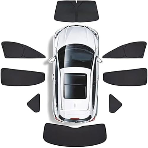 Auto Sonnenschutz für VW Passat Variant B6 B7 B8 (2005-2023), Undurchsichtig Seitenscheibe Privacy Protection ideal für Reisen und Camping,F/8Pcs