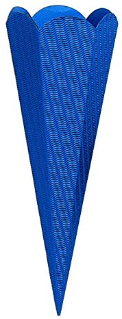 goldbuch 97855 Bastelschultüte 6-eckig, Rohling zum Selbsgestalten, Mit Steckverschluss zum Zusammenstecken, Schultüte 68 cm, Zuckertüte zur Einschulung, für Schulkinder & Berufsanfänger, Blau