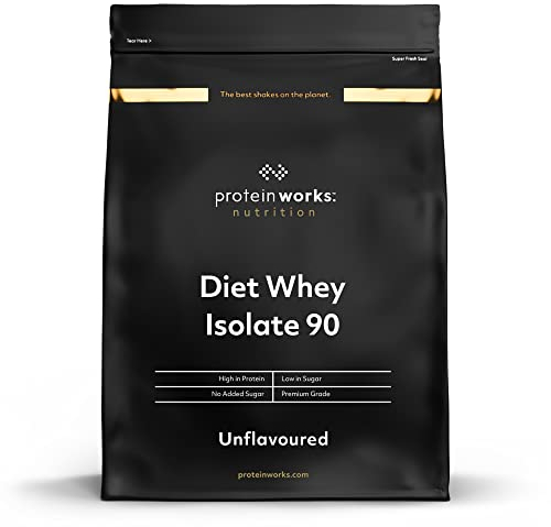 THE PROTEIN WORKS Diet Whey Isolate 90 (Isolat De Whey) | Faible Teneur en Graisses | Shake Ultra Pur | Favorise la Perte de Poids | THE PROTEIN WORKS | Nature | 1kg