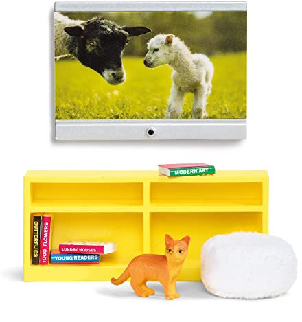 Lundby 60.2091.00 - TV Set, Minipuppen mit Zubehör