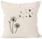 Autiga Kissenbezug Pusteblume Vögel Dandelion Birds Kissen-Hülle Deko-Kissen Natur Unisize