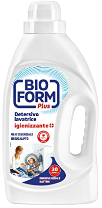 Bioform Plus Detersivo Lavatrice Liquido Igienizzante, Fragranza Eucalipto, 30 Lavaggi