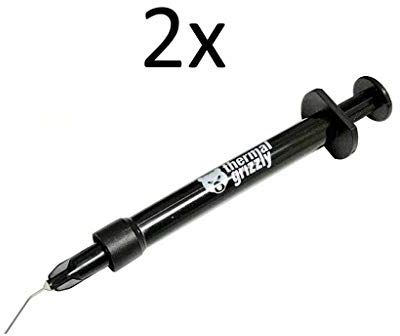 Thermal Grizzly - Conductonaut - Pâte Conductrice Thermique en Aluminium en métal Liquide Ne Convient Pas Grands systèmes de Refroidissement Métal Liquide pour Refroidir Le CPU, Le GPU (2 x 1 Gramm)