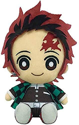 Bandai Demon Slayer Kimetsu no Yaiba Chibi Plüschfigur, 15 cm, Sunrise (Tanjiro Kamado)