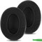 Geekria Comfort Hybrid Velour Replacement Ear Pads for Arctis, HyperX, Skullcandy, Sony, SteelSeries, Turtle Beach, and Other Large or Mid-Sized Over-Ear, Repair Parts (Black)