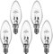 SES E14 Halogen Candle Bulbs 28W dimmable, 5 Pack Small Edison Screw bulbs 2800K Warm white by Sarveeta[Energy Class G]