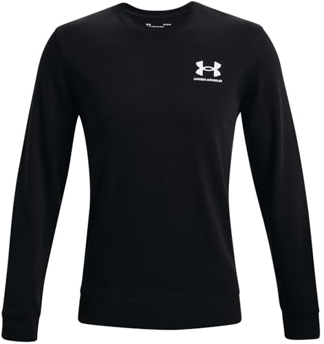 Under Armour Herren Under Armour Ua Rival Terry Lc Crew 001 Black - L T Shirt, Black, L EU