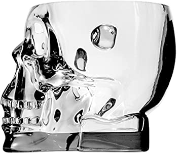 TOMYEUS Eiseimer Schädel Eimer Isoliereimer Eiskübel Kunststoff Home Wein KTV Kleiner EIS Eimer mit Eishalter Weiß Lila Blau Gelb Gelb Sektkühler Schale (Color : Clear)