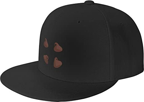 IUBBKI Chocolate Chips Trucker Hats Flat Bill Caps Dad Hat Baseball Cap für Männer Frauen