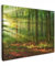MuchoWow© Bild auf Leinwand 80x60 cm Schlafzimmer Bilder Wand Deko Wohnzimmer Modern Wanddeko Bilderwand Geschenk Sonne - Wald - Bäume - Natur - Herbst
