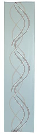 Homing Schiebegardine transparent | Wellen modern | dekorativ Terra