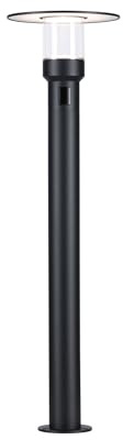 Paulmann 94835 LED Pollerleuchte Sienna Bewegungsmelder IP44 9W 400lm 212mm Anthrazit Aluminium 3000K
