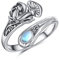 VENACOLY Mushroom Spoon Ring Sterling Silver Mushroom Ring Mushroom Mother's Day Jewellery for Women Mum