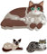 Furtryvl Lot de 3 pinces à cheveux mignonnes en forme de chat, pinces à cheveux en forme de chat mignon pour femme, Pince à Griffes de Chat, Barrettes à Pinces à Cheveux Motif Chat Mignon