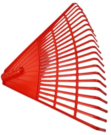 FUNOMOCYA Gartenrechen Laubharke Kunststoff 21 Zinken Robust Für Rasen Laubentfernung Gartenpflege Tannenzapfen Aufsammeln